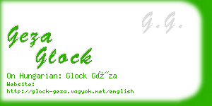 geza glock business card